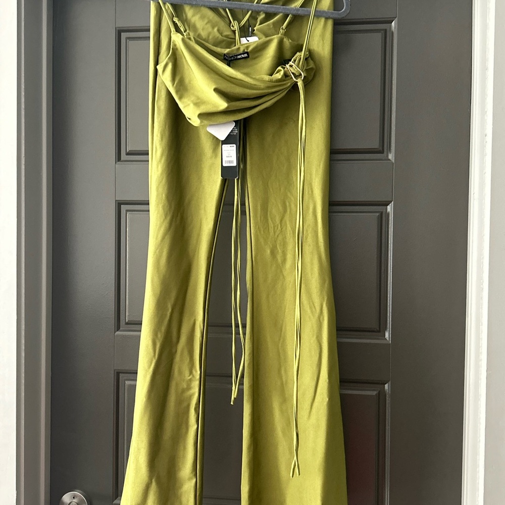 Fashion Nova Olive Ruched Pants